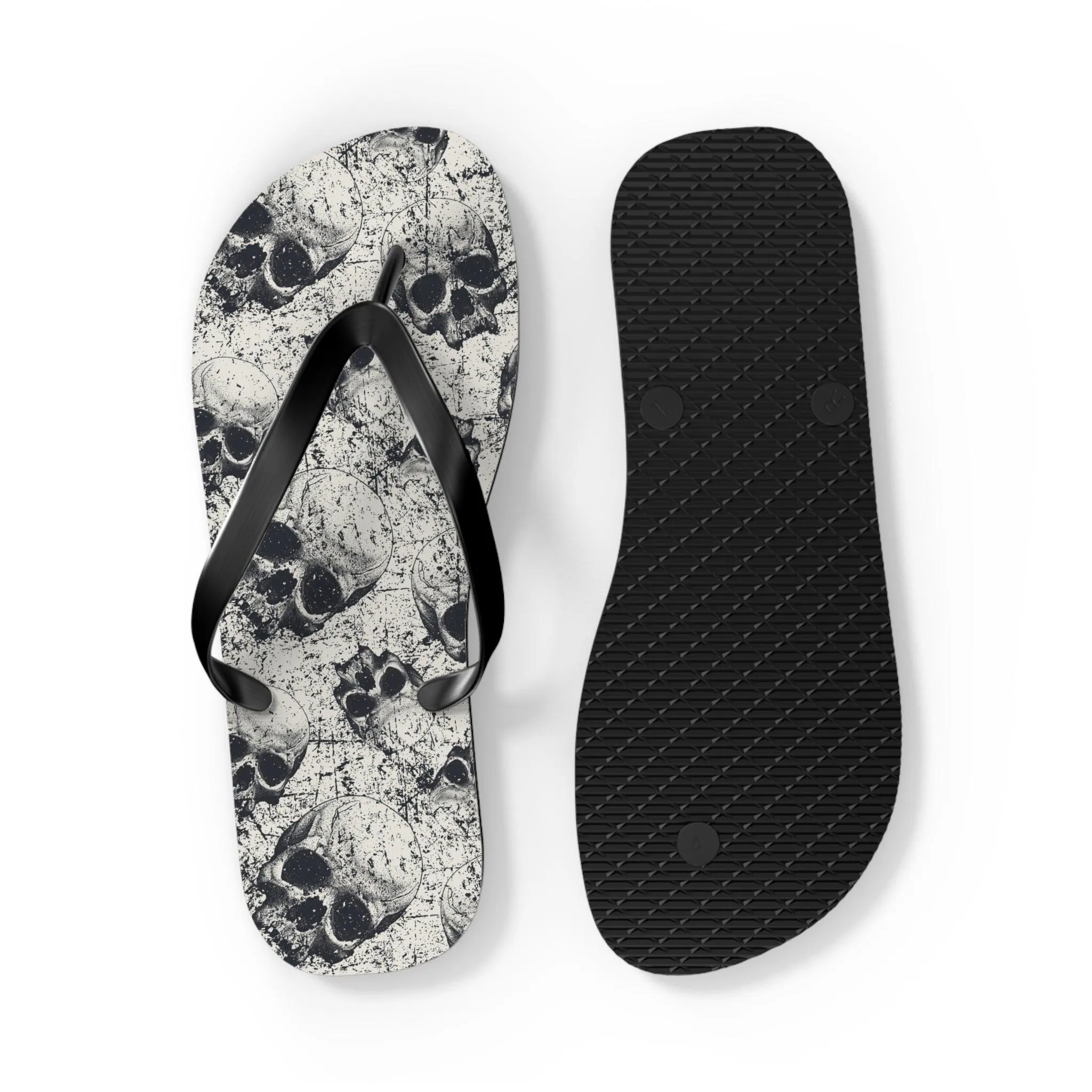 Ancient Skulls Flip Flops