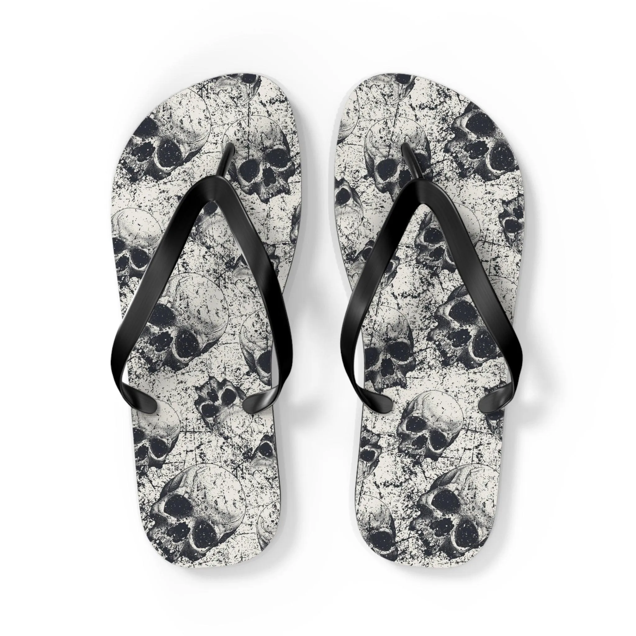 Ancient Skulls Flip Flops