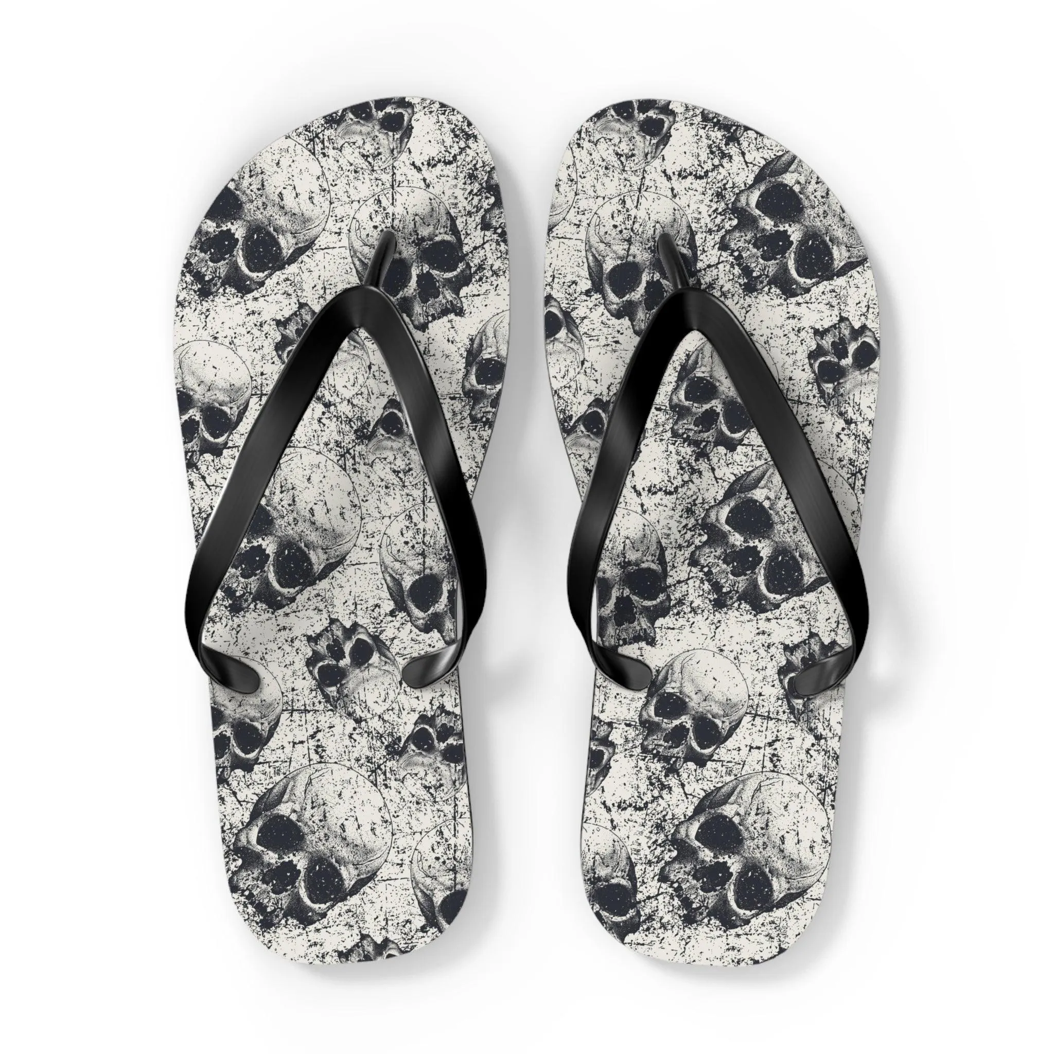 Ancient Skulls Flip Flops