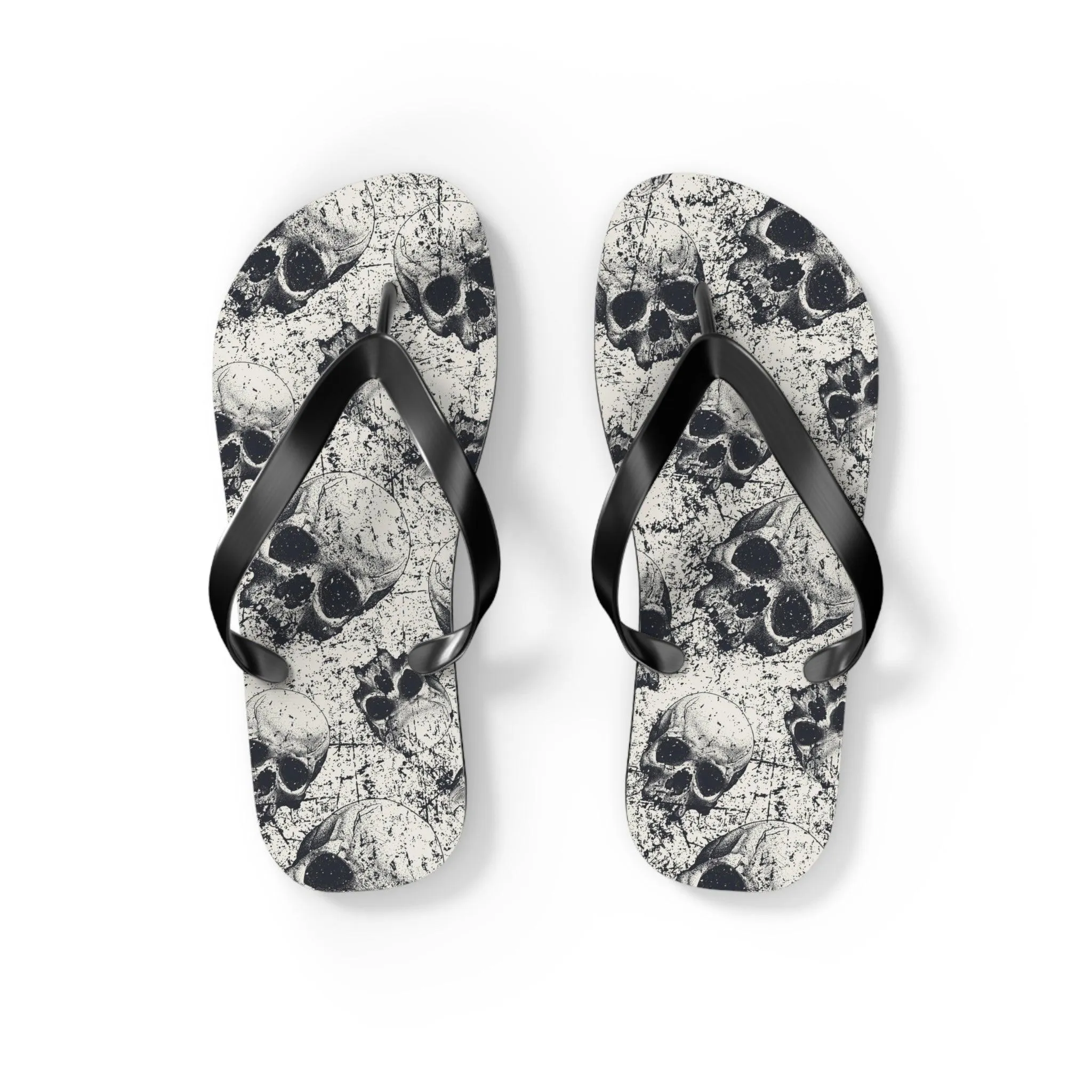 Ancient Skulls Flip Flops