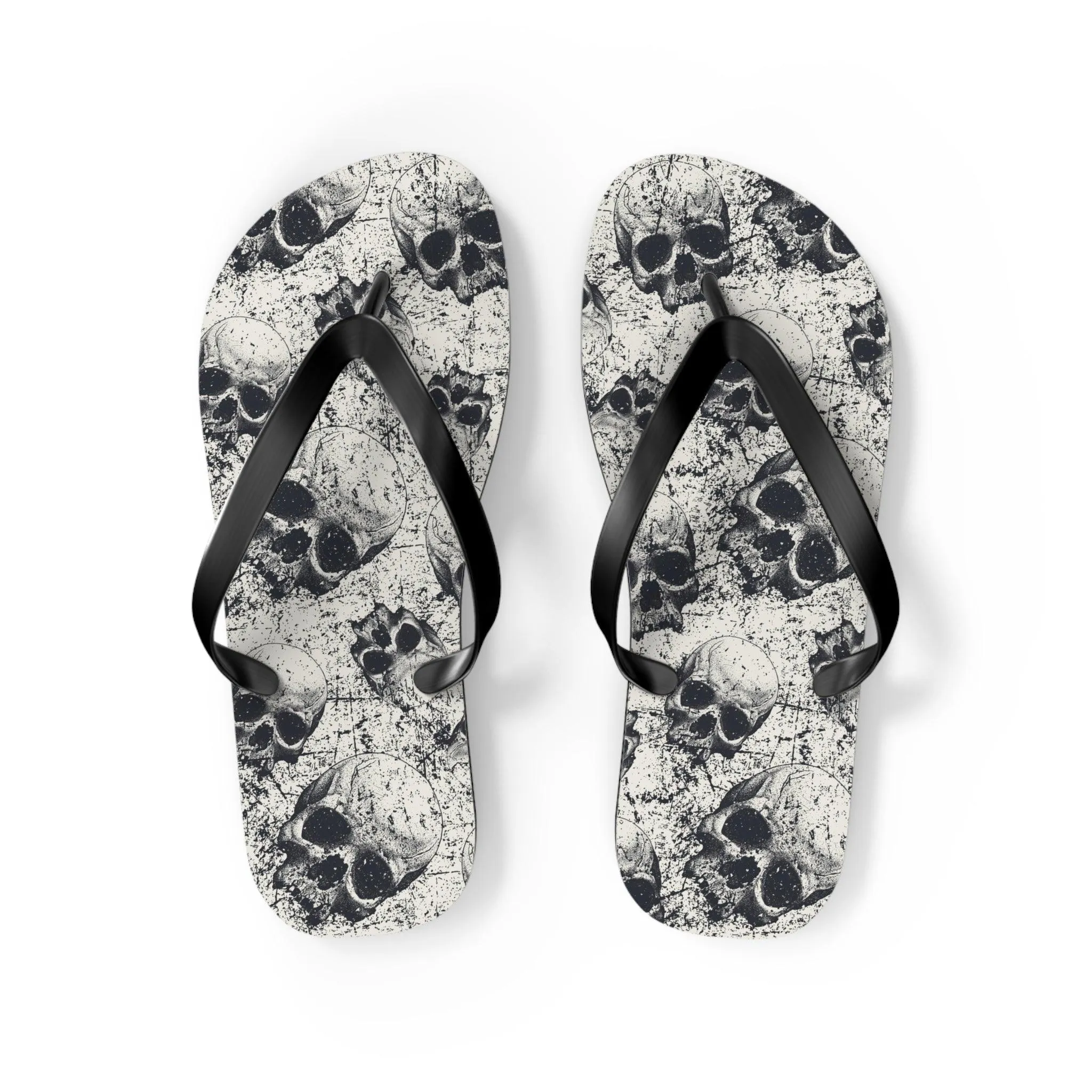 Ancient Skulls Flip Flops