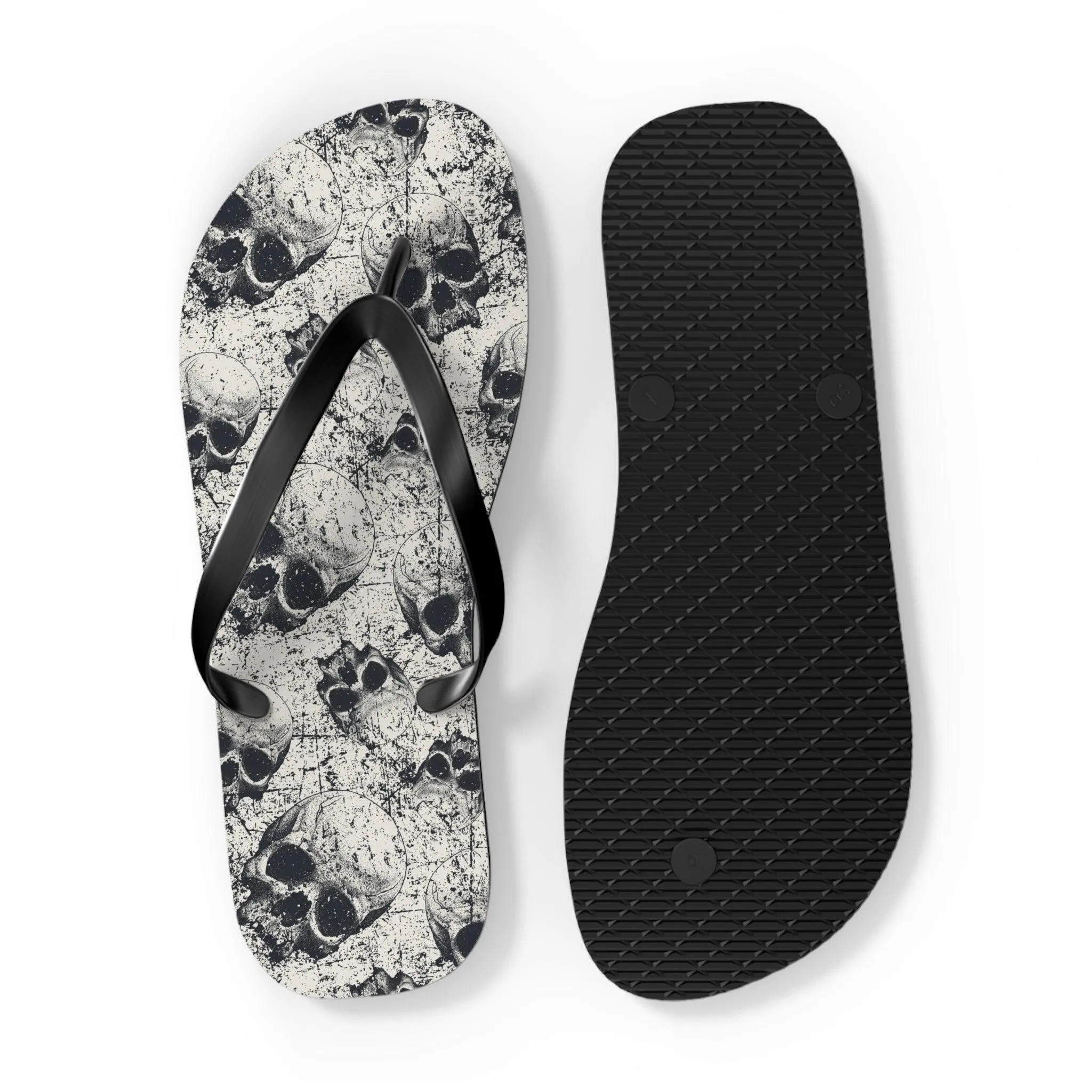 Ancient Skulls Flip Flops