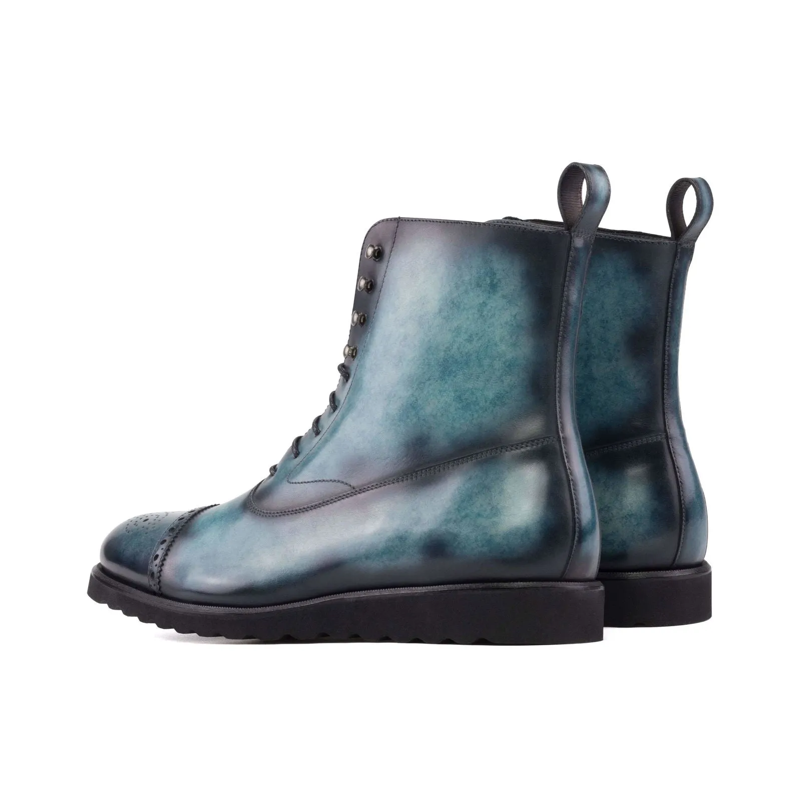 Balmoral Boot-Patina, Blue-Wholesale
