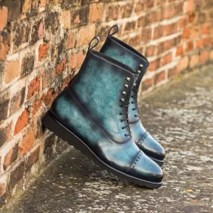 Balmoral Boot-Patina, Blue-Wholesale