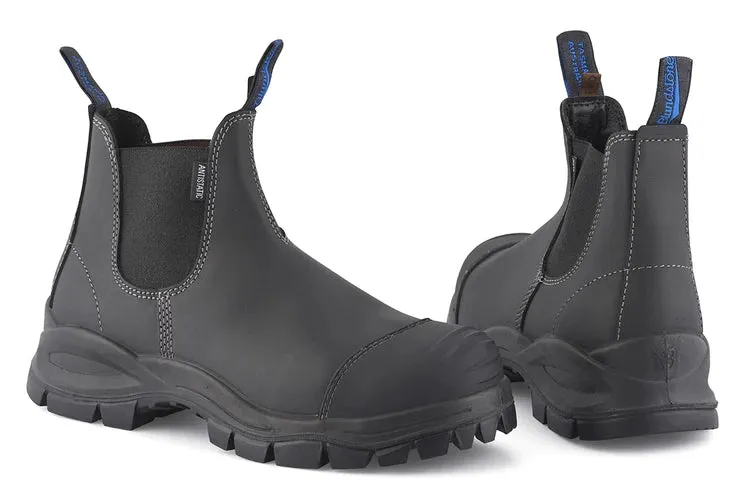 Blundstone Men's 910 Leather Safety Chelsea Boots Black