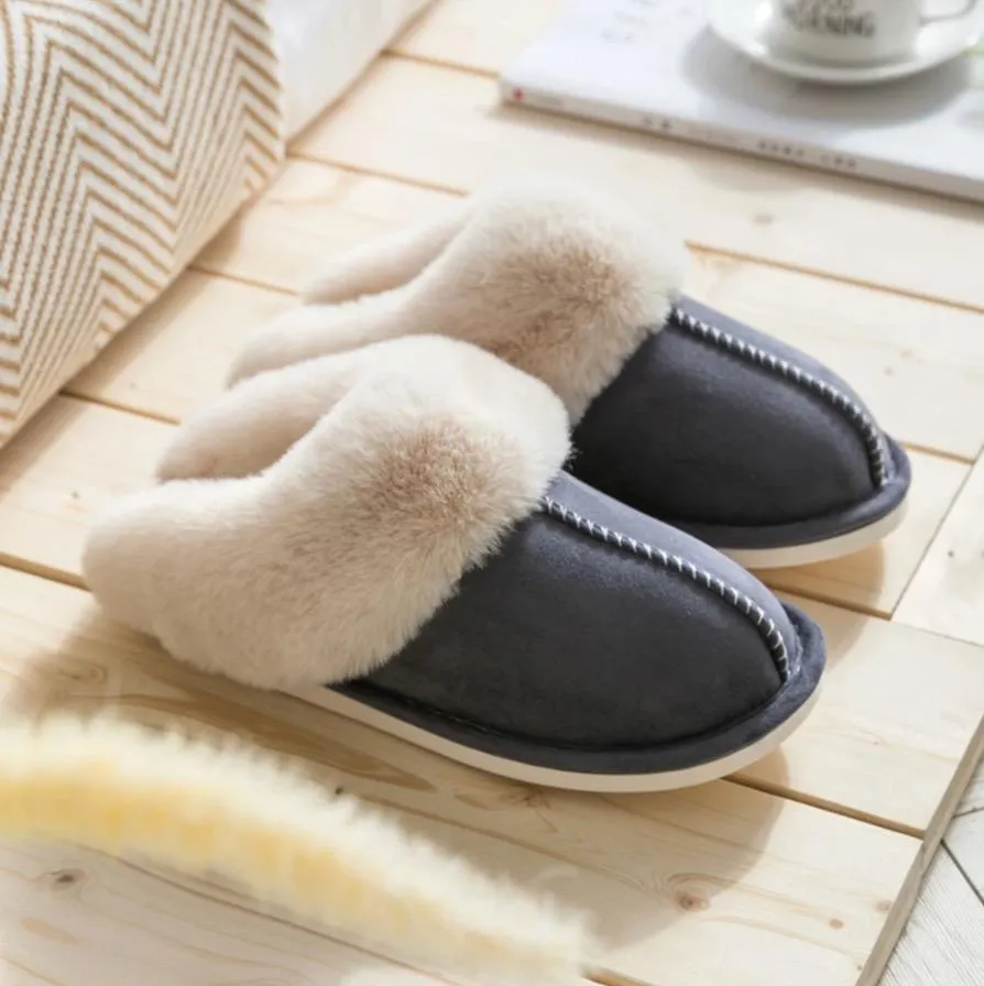 Comfortable Warm Lightweight Winter Soft Sherpa Fleece Home Slippers