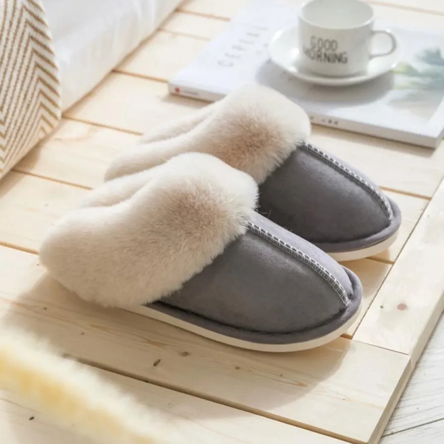 Comfortable Warm Lightweight Winter Soft Sherpa Fleece Home Slippers