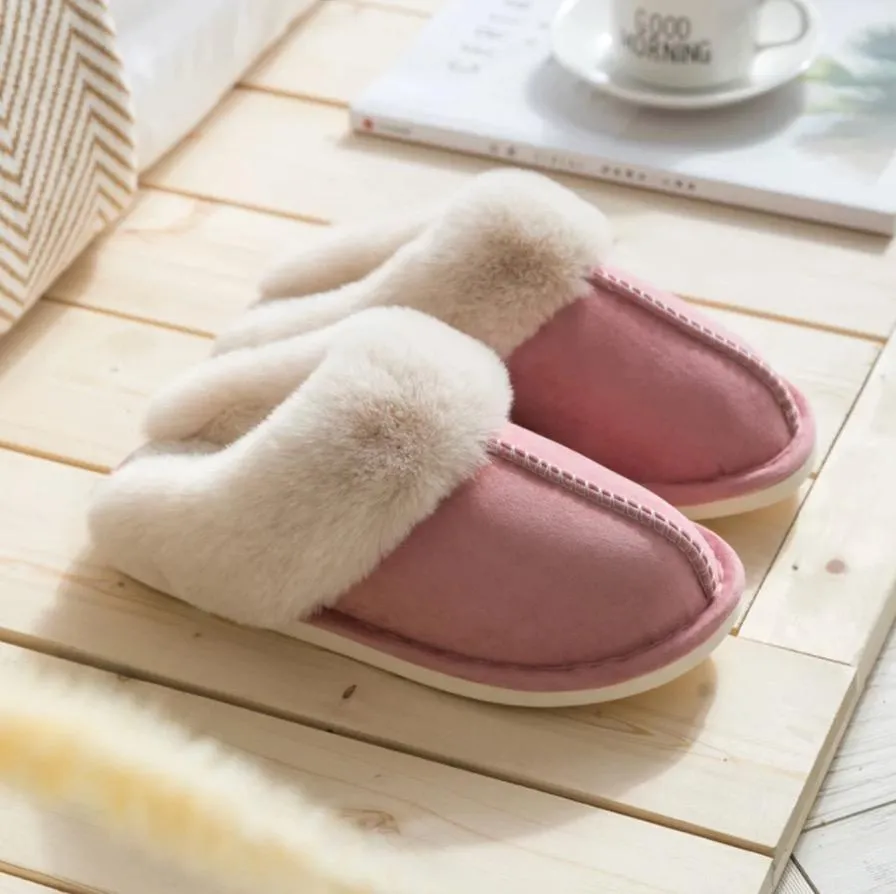 Comfortable Warm Lightweight Winter Soft Sherpa Fleece Home Slippers