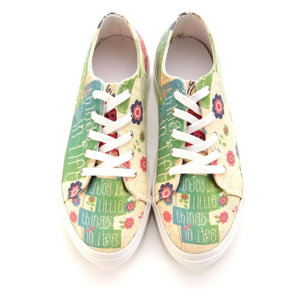 Flowers Slip on Sneakers Shoes SPR5406