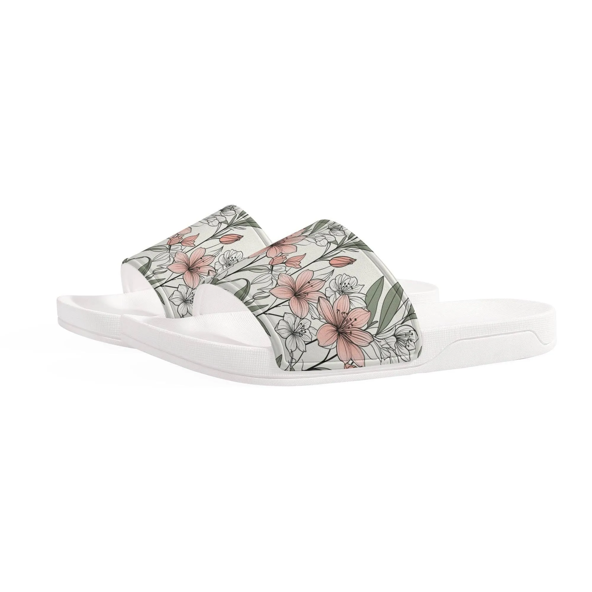 Japan Floral Mens Slide Sandals