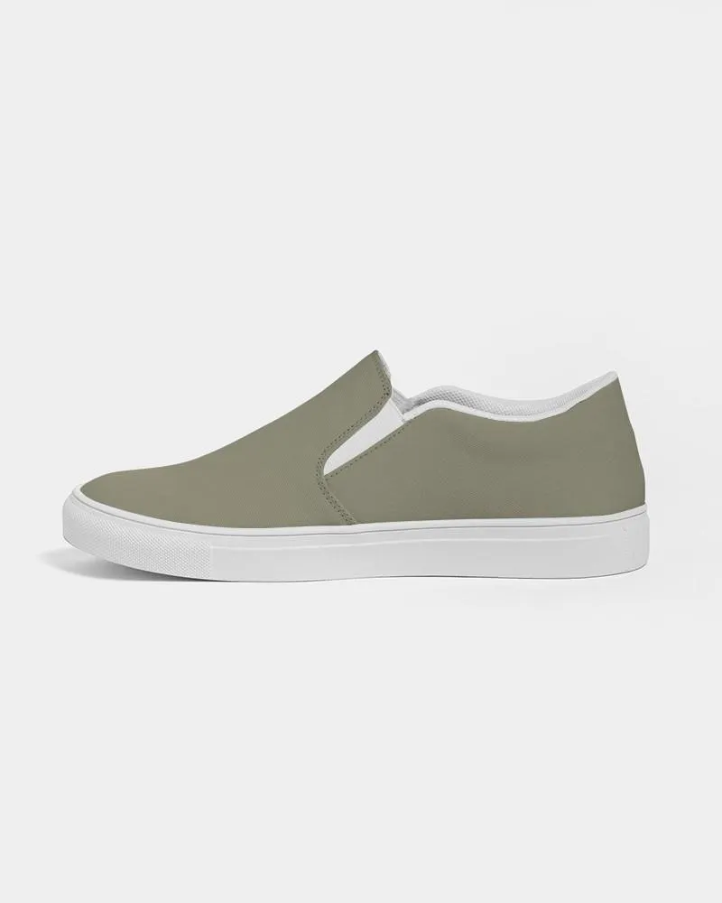 Medium Dark Yellow Slip-On Canvas Sneakers | Women's | Medium Dark Pale Pastel Yellow | C0M0Y30K60