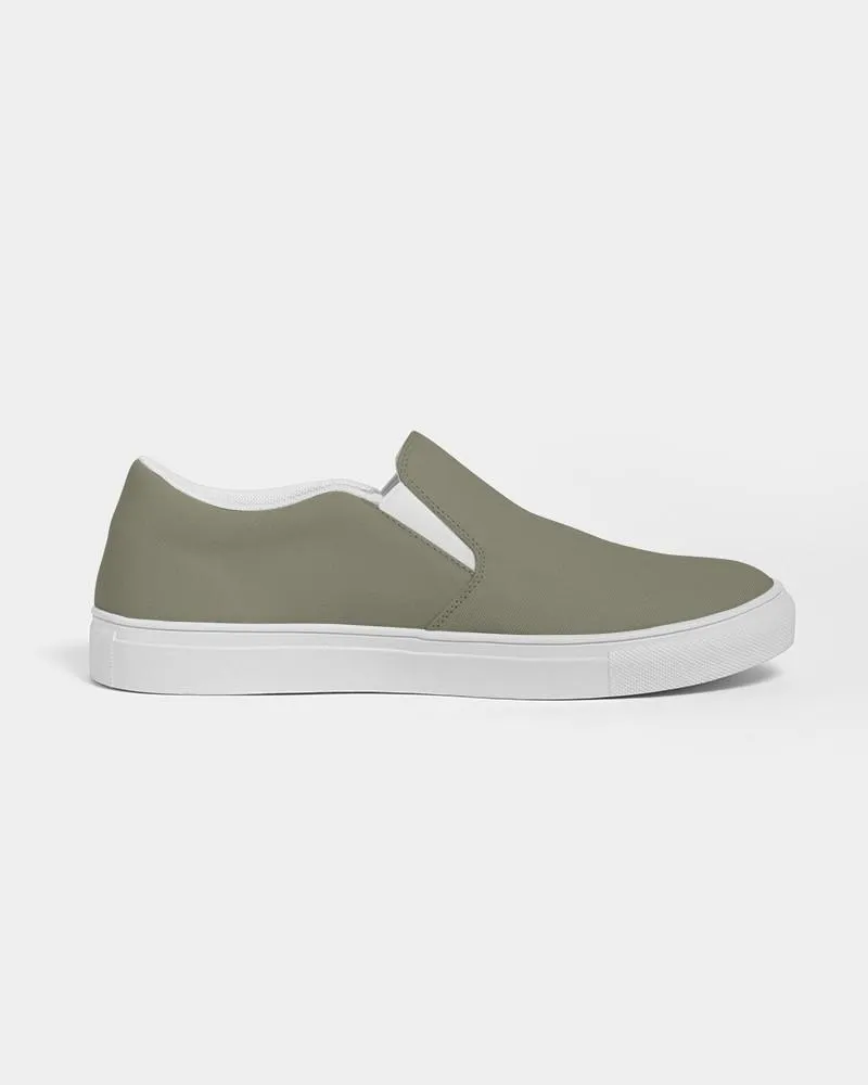 Medium Dark Yellow Slip-On Canvas Sneakers | Women's | Medium Dark Pale Pastel Yellow | C0M0Y30K60
