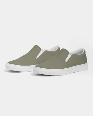 Medium Dark Yellow Slip-On Canvas Sneakers | Women's | Medium Dark Pale Pastel Yellow | C0M0Y30K60