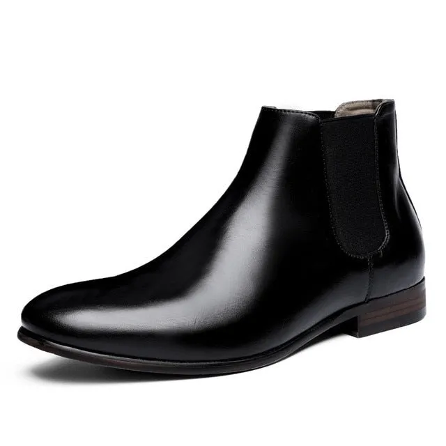 Men Ankle Boots Fashion Casual High Shoes Chelsea Boots
