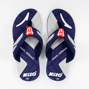 Navy Grey Classic Kito Men Flip Flop