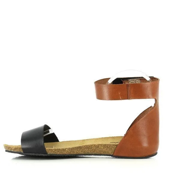 Plakton 575130 Black and Brown Women's Sandals