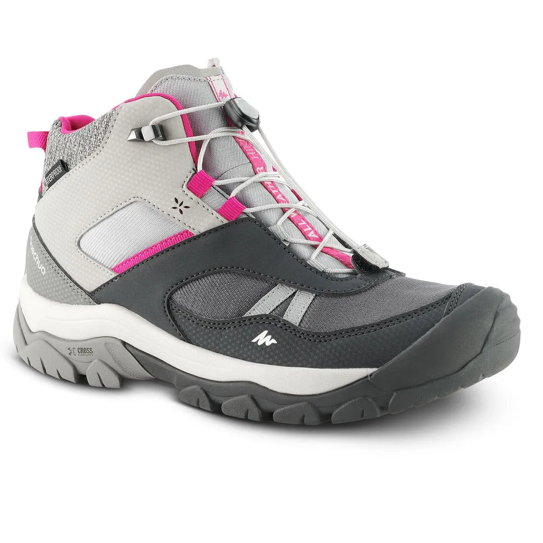 Quechua Crossrock Kid's Boots - Mid - Waterproof - Lace-Up