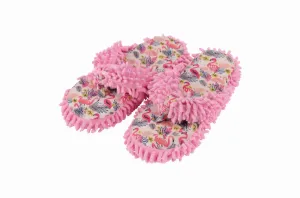 Snoozies Womens Flamingo Girls Day At The Spa Slippers - Size Medium