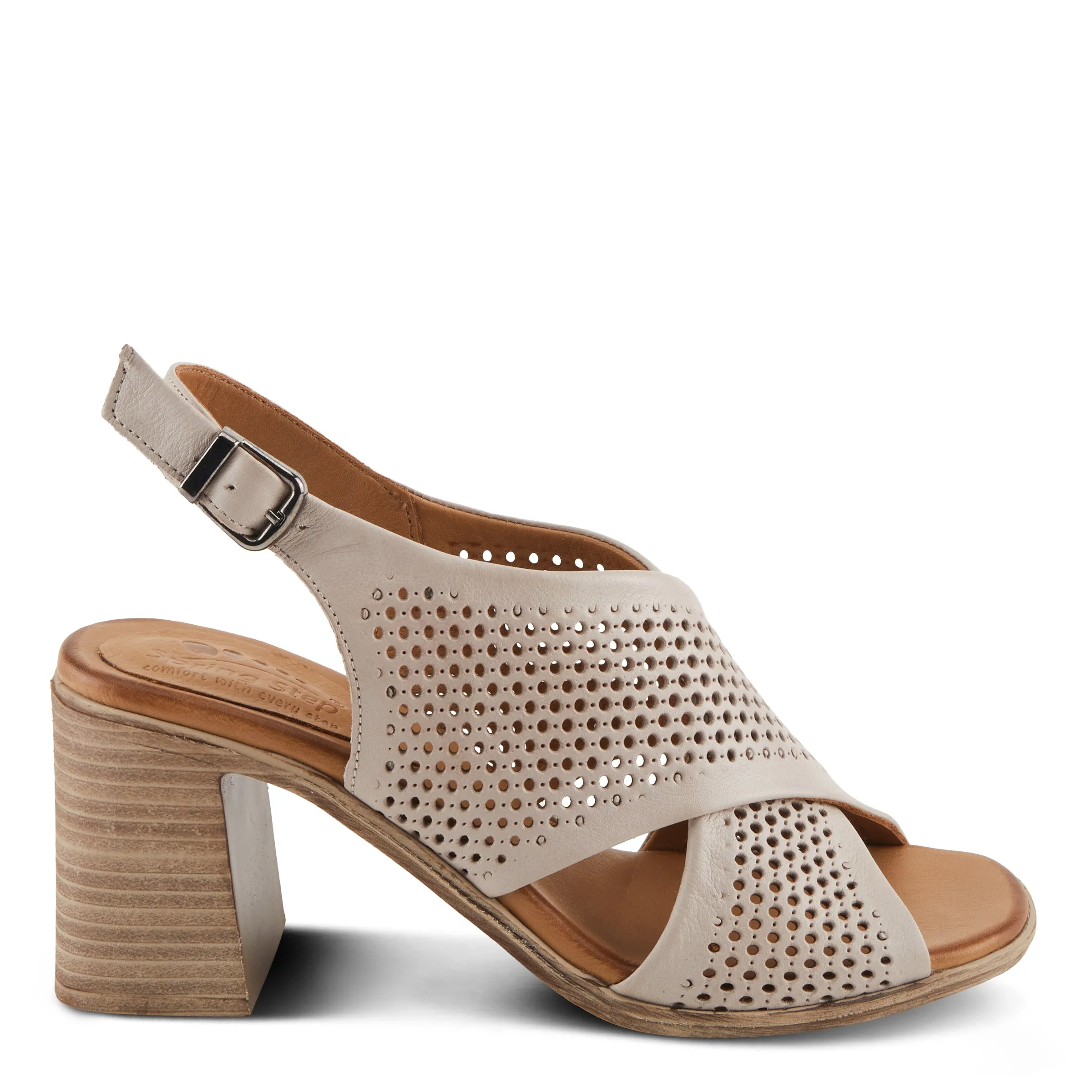 Spring Step Shoes Luanca Sandals Women's Leather 3" Heel