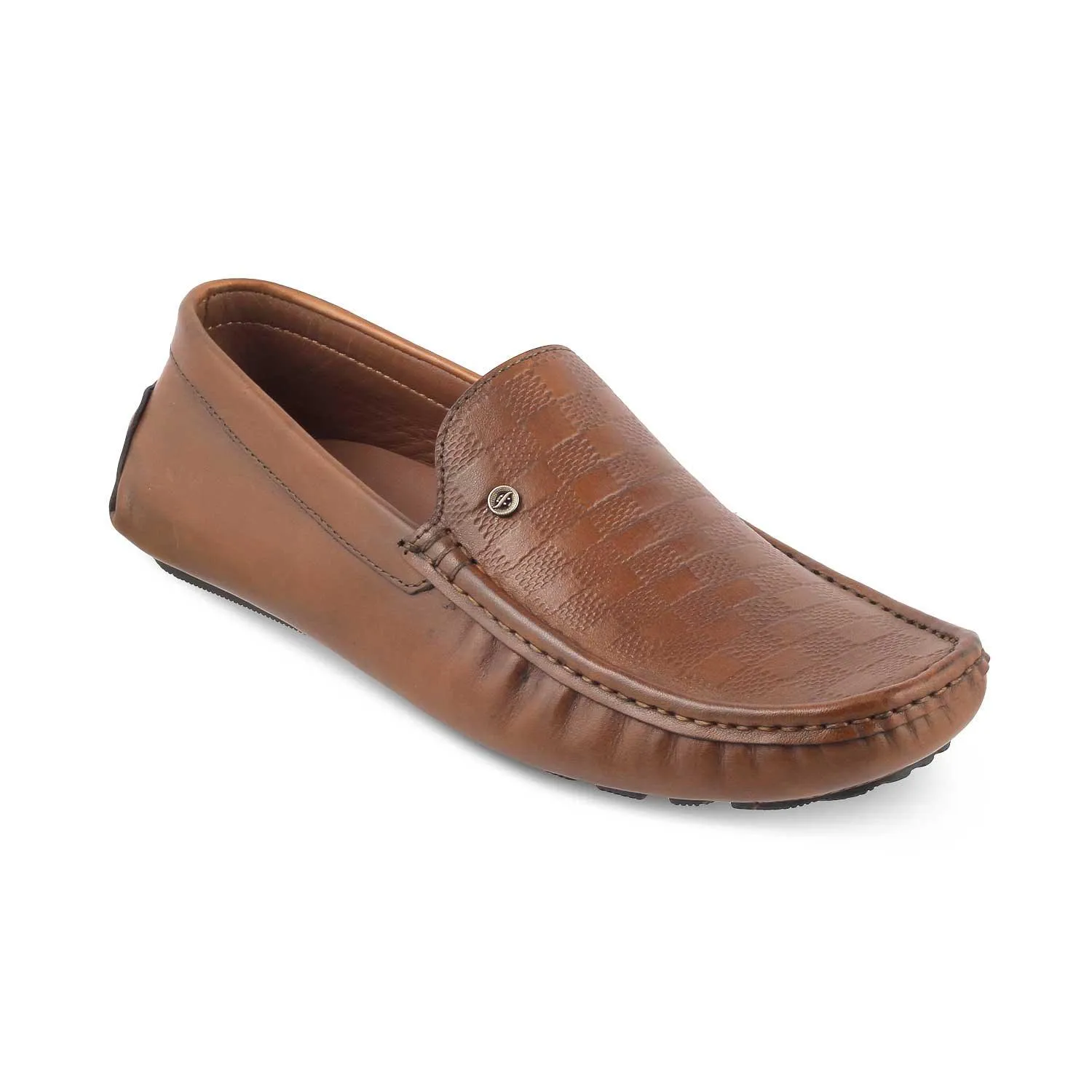 The Kloaf Brown Men's Leather Driving Loafers Tresmode