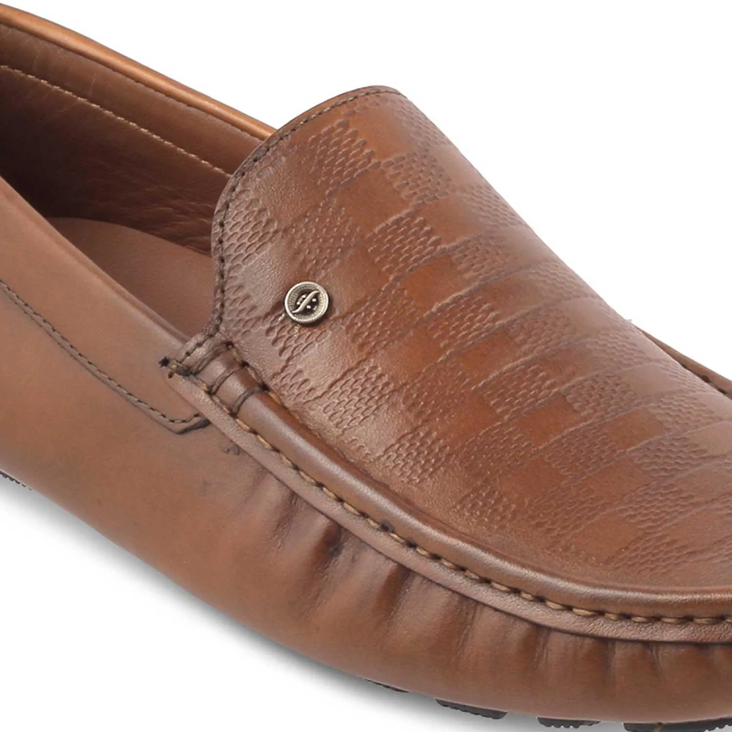 The Kloaf Brown Men's Leather Driving Loafers Tresmode