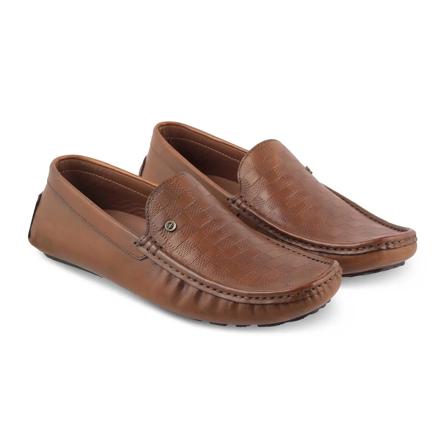 The Kloaf Brown Men's Leather Driving Loafers Tresmode