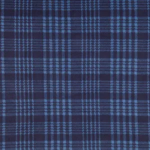 Winterfleece Prints - Two Tone Tartan Plaid Navy Yardage