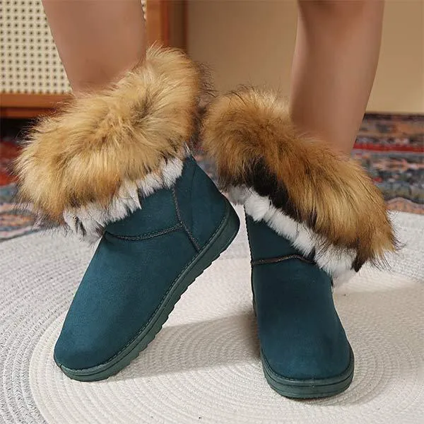 Women's Faux Fur Lined Winter Snow Boots 86432595C