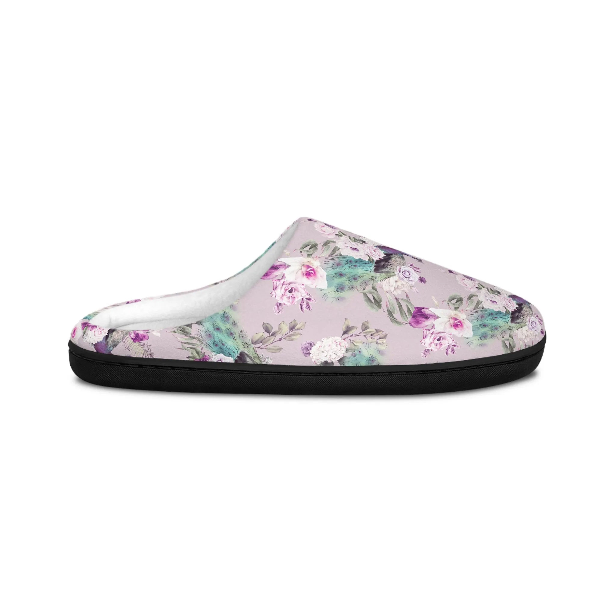 Women's Indoor Slippers - Peacock Light Botanicals Collection